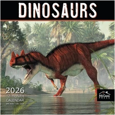 Dinosaurs 2026 Wall Calendar | 12 Months of Fun | Kids Holiday Gift