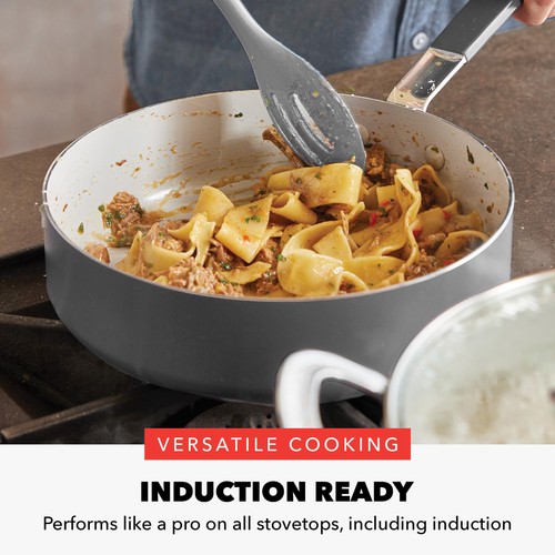 13-Piece Nonstick Cookware Set - PFAS-Free Diamond Ceramic, Induction Suita - Picture 2 of 8