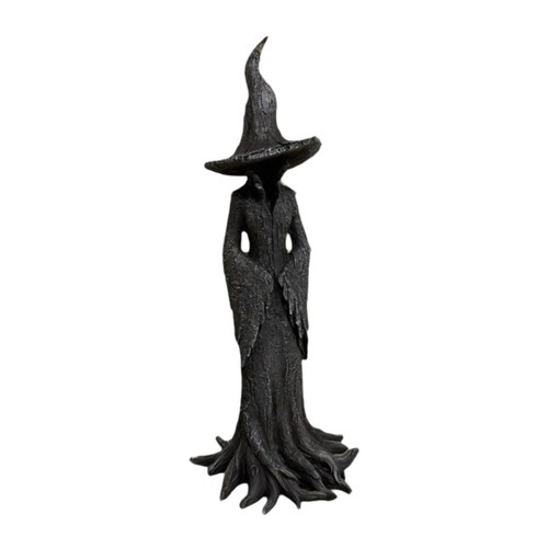 Halloween Witch Statue Witch Figure Standing Sculpture Collectible Figurine for - Bild 2 von 6