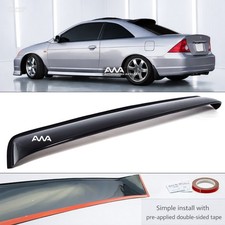 For 01-05 Honda Civic Coupe Rear Window Roof Vent Visor Spoiler Wing Acrylic