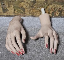 Vintage Art Deco Style Womens Latex Mannequin Hands