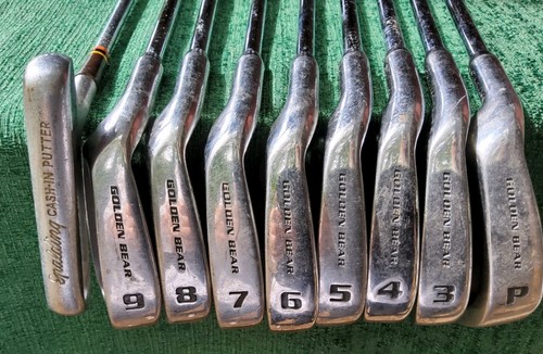 GOLDEN BEAR 1 TOUR Stainless Steel Shaft Flow Balanced LH Original Grips 12 Ct - Picture 3 of 16