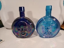 Wheaton Glass Decanters, Vintage Presidents-Wilson & Roosevelt Excellent, Nice! 