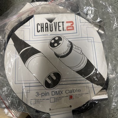 Chauvet DJ DMX 25ft. Male To Female 3 Pin DMX Lighting Cable 25ft.