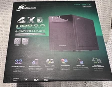 Mediasonic HF7-SU3S3 ProBox 4 Bay 3.5" SATA Hard Drive Enclosure USB 3.0 & eSATA