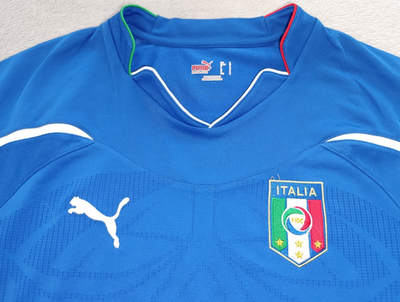 Italy 2010 - 2012 Puma Home Football Soccer jersey shirt size L | eBay