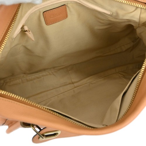 Borsa Chloe Paraty con manico superiore in pelle beige e pelle borsa a mano autentica - Foto 3 di 10