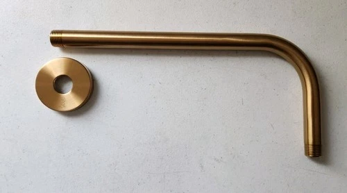 Signature Hardware SHRSA122BG 12-3/8" Wall Mounted Shower Arm and Flange - Picture 1 of 3