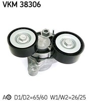 Riemenspanner Keilrippenriemen Rechts Oben Skf Vkm 38306 FÜR Alpina Bmw