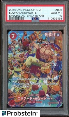 2024 ONE PIECE EDWARD NEWGATE #002 psa10