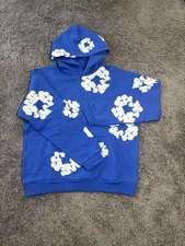 Denim Tears Cotton Wreath Hoodie Powder Blue, Size Medium