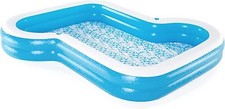Family Paddling Pool for Kids and Adults Bestway Sunsaitional 10ft Pool, Blue