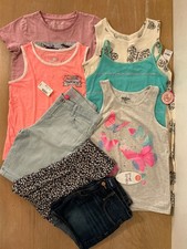 Oshkosh, Old Navy, Justice, SO, Carter s, Others Girls Clothing Lot of 8 Size 12