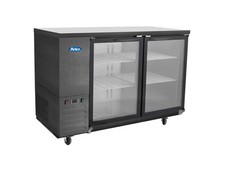 Atosa SBB59GGRAUS2 59" Shallow Depth Double Glass Door Back Bar Cooler