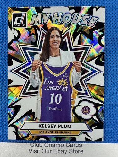 2025 #17 Kelsey Plum Panini Donruss WNBA My House Diamond Insert Insert Sparks - Bild 1 von 2