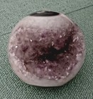 Rare Gorgeous Amethyst Geode Sphere Ball With Many Gold Vains See Pictures! — photo 2