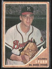 Warren Spahn 1962 Topps D #100 Milwaukee Braves