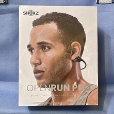 Shokz OpenRun Pro Bone Conduction Open-Ear Sport Headphones Black New in Box