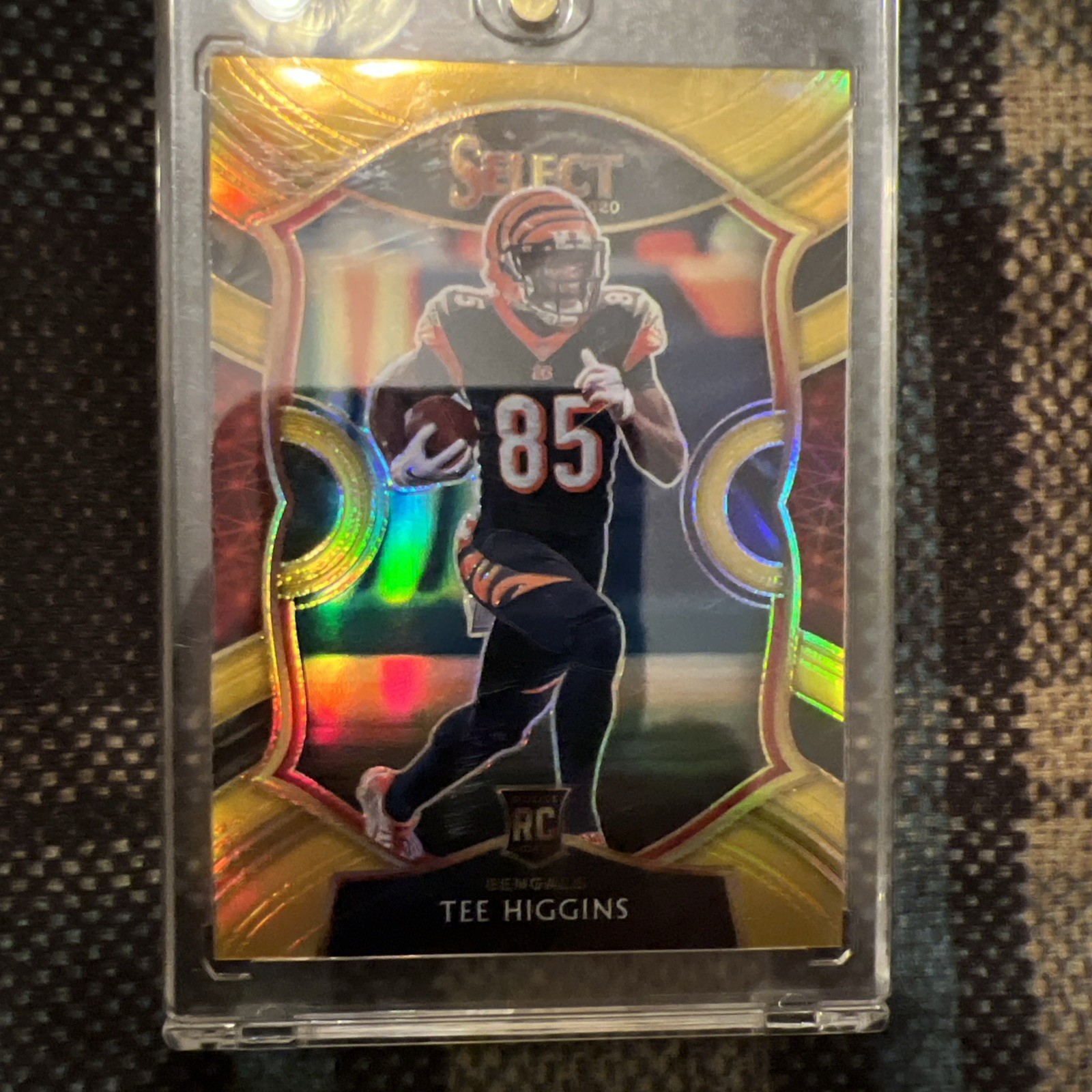 2020 Panini Select Concourse Tee Higgins #60 Gold Prizm /10 (RC)