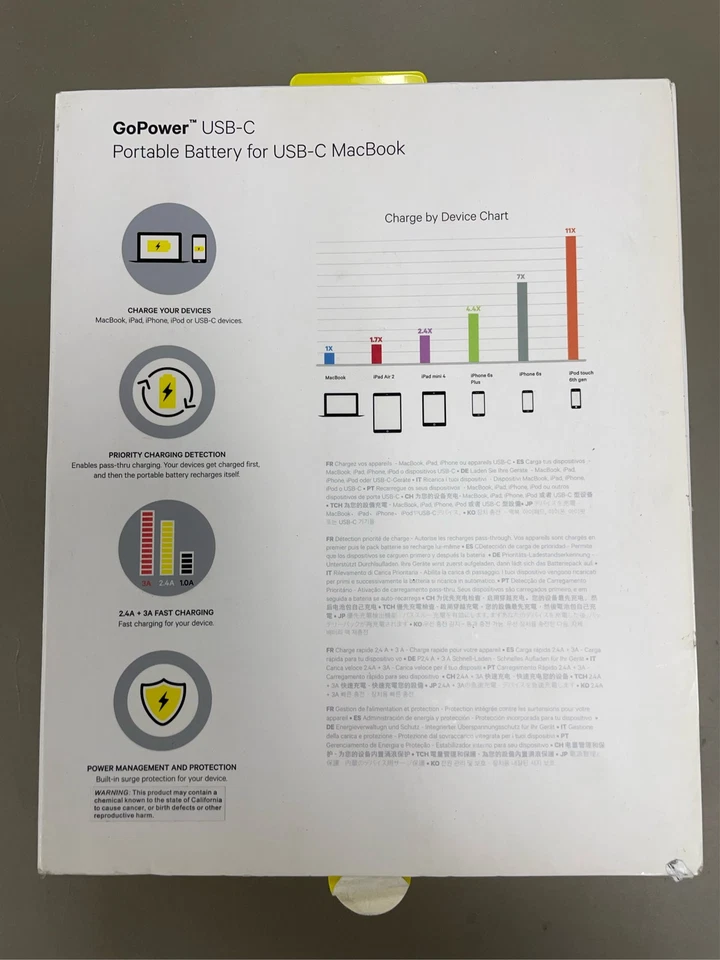 Conectores de saída Kanex GoPower K181-1010 - Power Bank - 15000 MAh - 3 a - 2 (EUA - Imagem 3 de 3