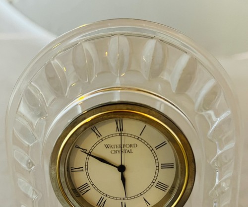 Vintage Waterford Crystal Overture Quartz Desk Clock - Picture 5 of 8