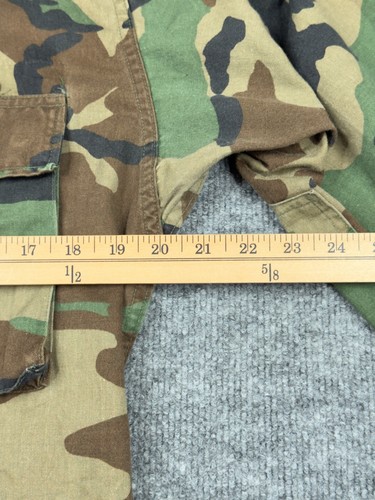 Vintage 1986 US Army Woodland Camo BDU Jacket Ripstop Combat Coat Small Short - Picture 10 of 19