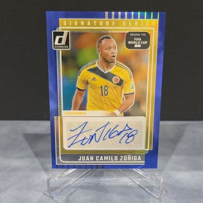 Juan Camilo Zuniga Auto Blue /99 Signature Series 2025-26 Panini Donruss #SS-JCZ