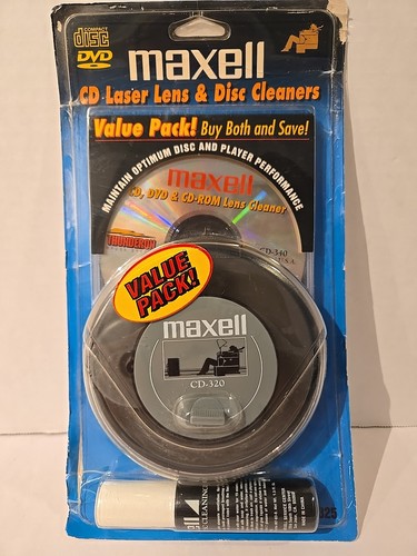 Limpiador de lentes y discos Maxell para DVD CD-ROM nuevo CD-320 y CD-340 - Imagen 7 de 7