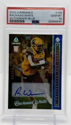 2022 Panini Luminance - Rookie Rachaad White #109 Blue Autographs