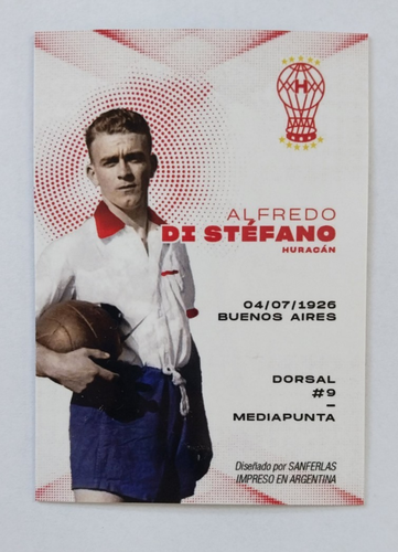 Alfredo Di Stefano Argentina Exclusive Holo Foil Card w/Printed Auto Real Madrid - Picture 2 of 4