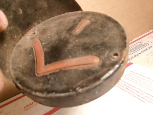 1930's 1940's VINTAGE ARROW TRUCK TURN SIGNAL LIGHT BEZELS FORD CHEVY DODGE IHC - Picture 7 of 9