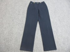 St John Sport Pants Womens 2 Navy Blue Straight Leg Cotton Stretch Chino Casual
