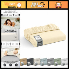 Luxury 800 Thread Count Egyptian Cotton King Fitted Sheet - Soft, Durable, Cooli