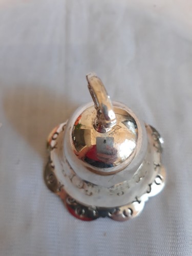 Towle Silversmiths 2012 plateado perforado anual campana de Navidad adorno 33º - Imagen 3 de 16