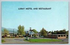 Luray Motel Restaurant Virginia US 211 Shenandoah Valley 1963 VA Postcard