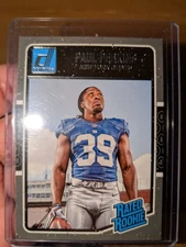 2016 Panini Donrussl 🏈Card Rated Rookie RC Paul Perkins N.Y Giants🔥FREE SHIP