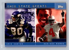 2001 Topps Combos Ohio State Greats (Cris Carter / Ken-Yon Rambo) #TC5