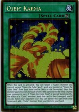 Yugioh Cubic Karma MVP1-ENG41 1st Edition Gold Rare NM