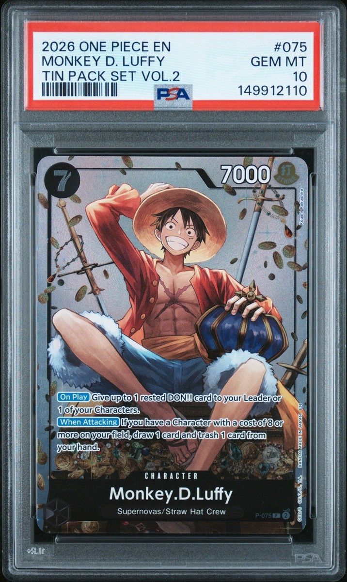 Monkey.D.Luffy (Tin Pack Set Vol. 2) P-075 One Piece Promotion