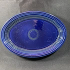 HLC Fiesta Ware USA Dark Blue Cobalt 13.5" Oval Serving Platter Dish Large Plate