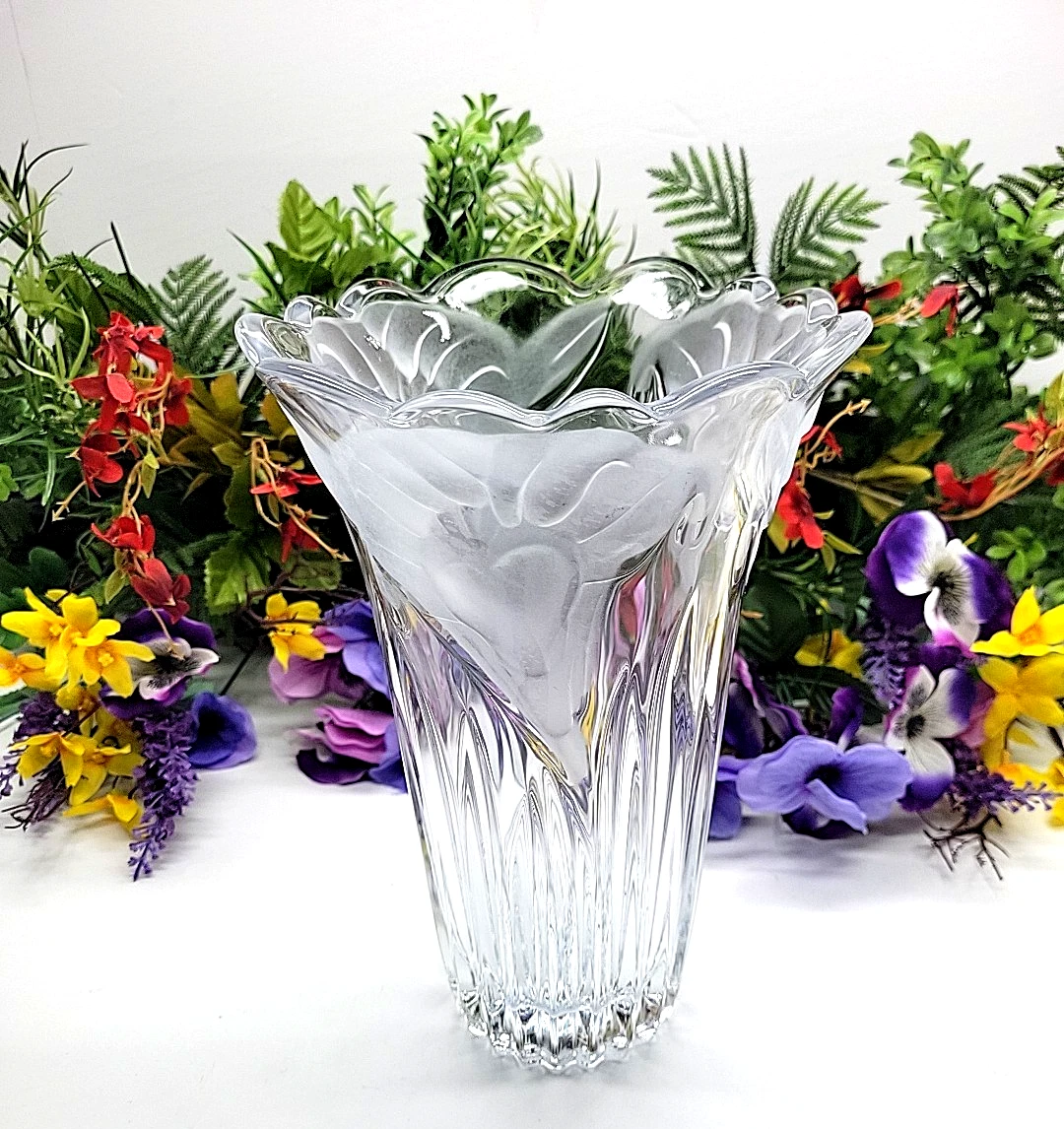 美品 ★ MIKASA クリスタル 花瓶 Mikasa 透明花瓶| eBay