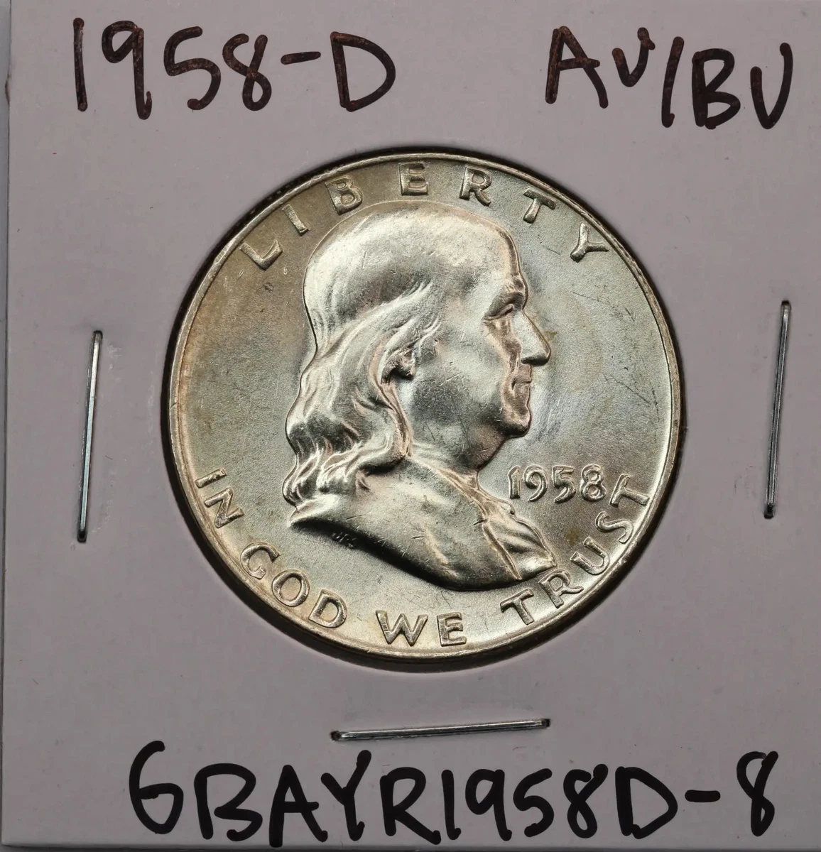 福*ん様 フランクリン半ドル 4枚セット 1958 Franklin Half Dollars