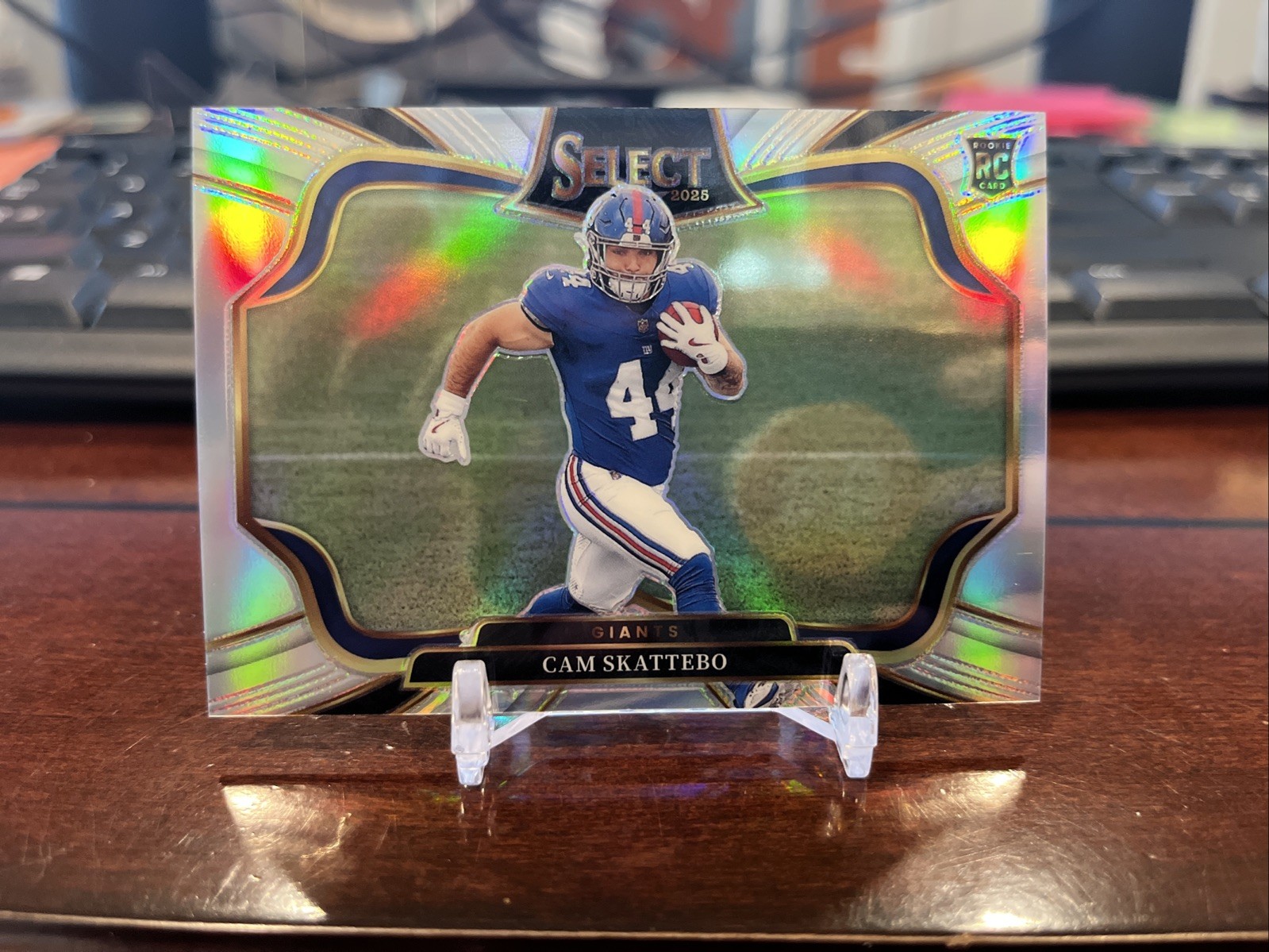 2025 Panini Select #494 Cam Skattebo RC Rookie Field Level Silver Prizm (ED)