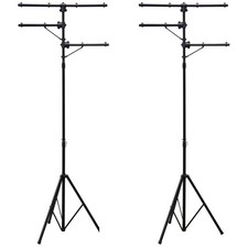 Harmony Audio HA-TREESTAND Pair Multi Arm DJ Lighting Tripod T-Bar Stands Steel