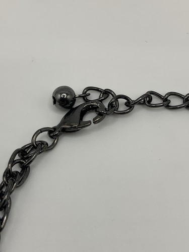 Multiple Color Faceted Acrylic Beaded Necklace Black Chain 20.5” - Picture 7 of 7