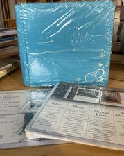 Creative Memories 7X7 Scrapbook Album TEAL Butterflies W/ pages/page protectors