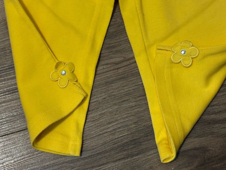 NUEVO Gymboree DAISY DAYS * TALLA 5 * Pantalones CAPRI Amarillos Niñas - Nuevos con Etiquetas Foto 3 de 4