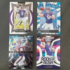 2024 Panini Donruss Optic J.J. McCarthy #6 My House Select Prizm RC Set Vikings