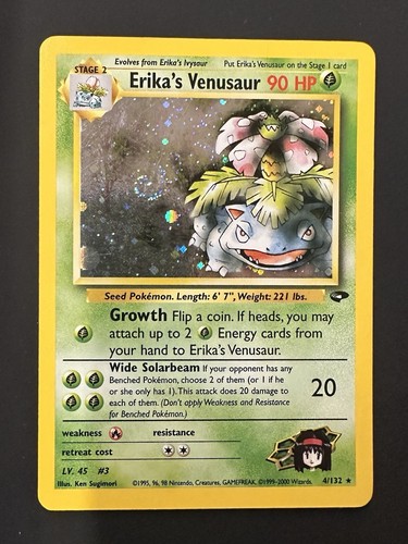 Erika's Venusaur 4/132 Gym Challenge - 1. Edition Holo