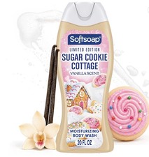 Softsoap Limited Edition Sugar Cookie Cottage Body Wash, Vanilla Scent,